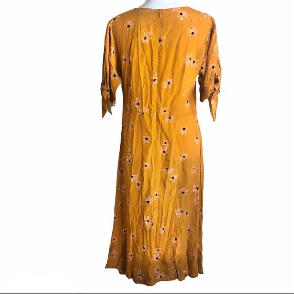 Faithfull the Brand Emilia Midi Floral Dress Size US 8/ Large - Picture 6 of 16